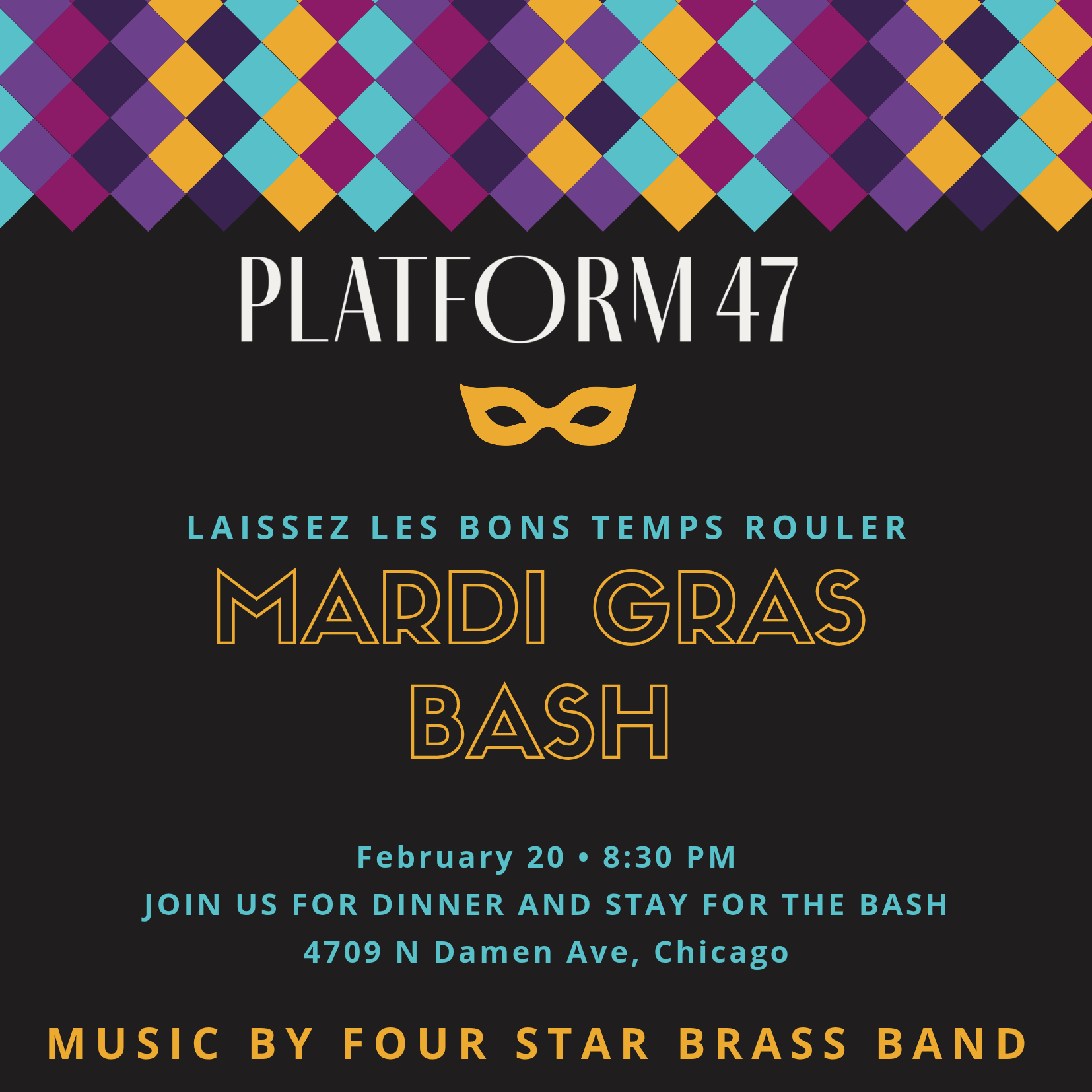Mardi Gras Bash @ Platform 47